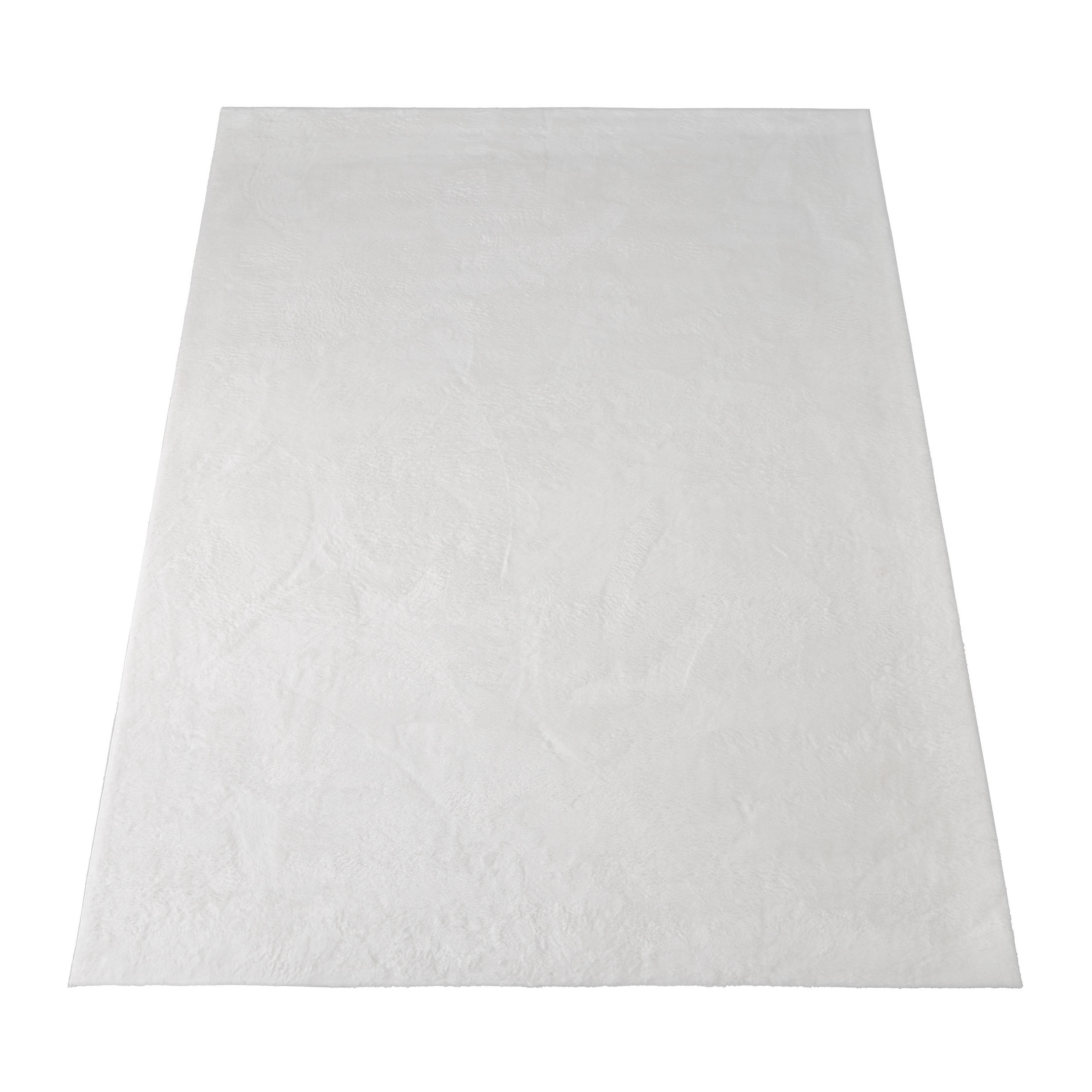 Paco Home Hochflorteppich Weiß 60x90 cm