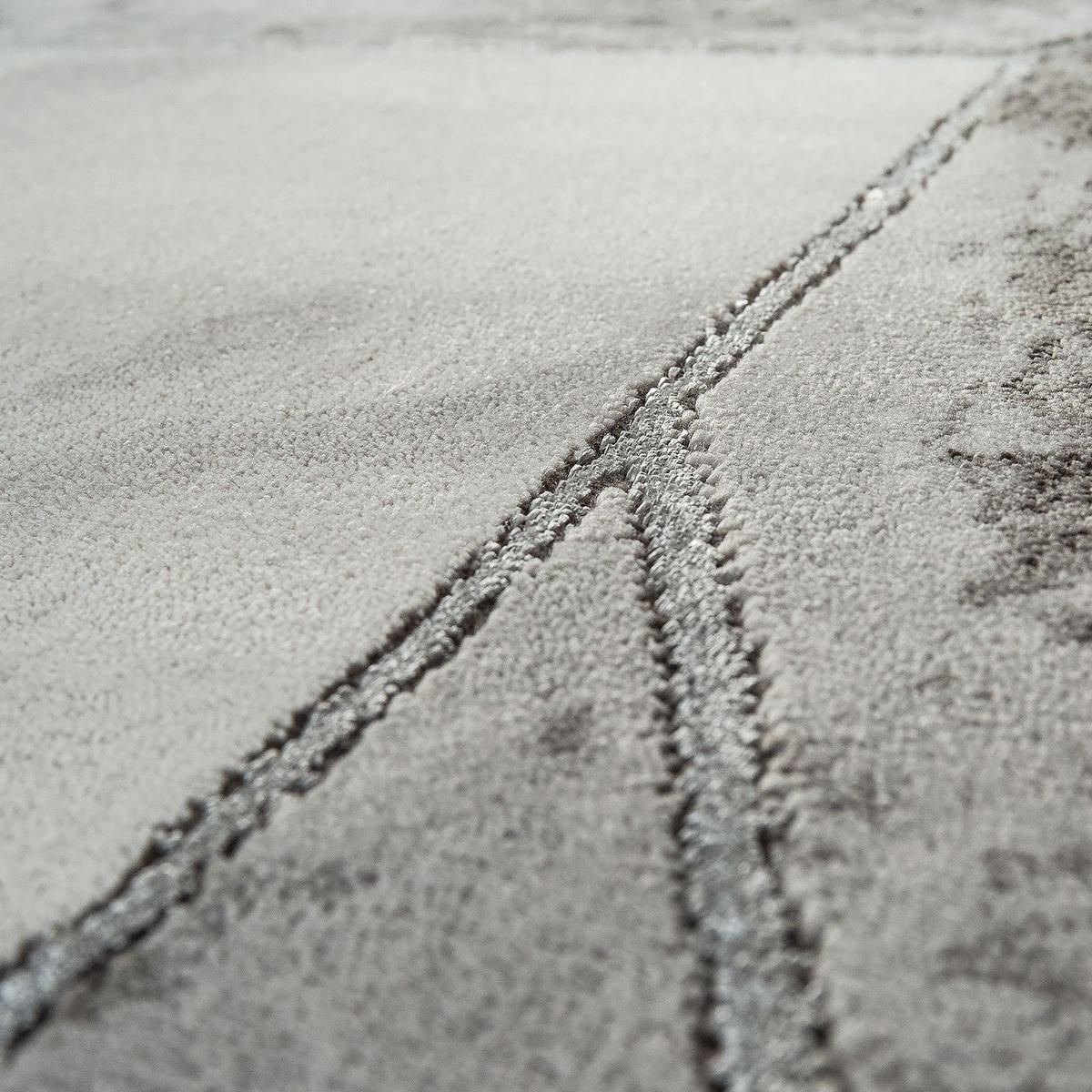 KURZFLORTEPPICH 120/170 cm Kraft 525 - Silberfarben, Textil (120/170cm) - Paco Home