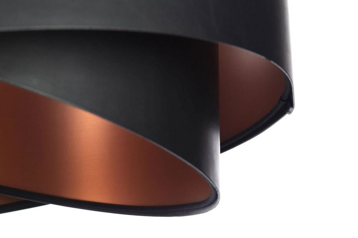 HÄNGELEUCHTE Schwarz 50/23 cm - Schwarz, Kunststoff (50/1/23cm) - ONZENO