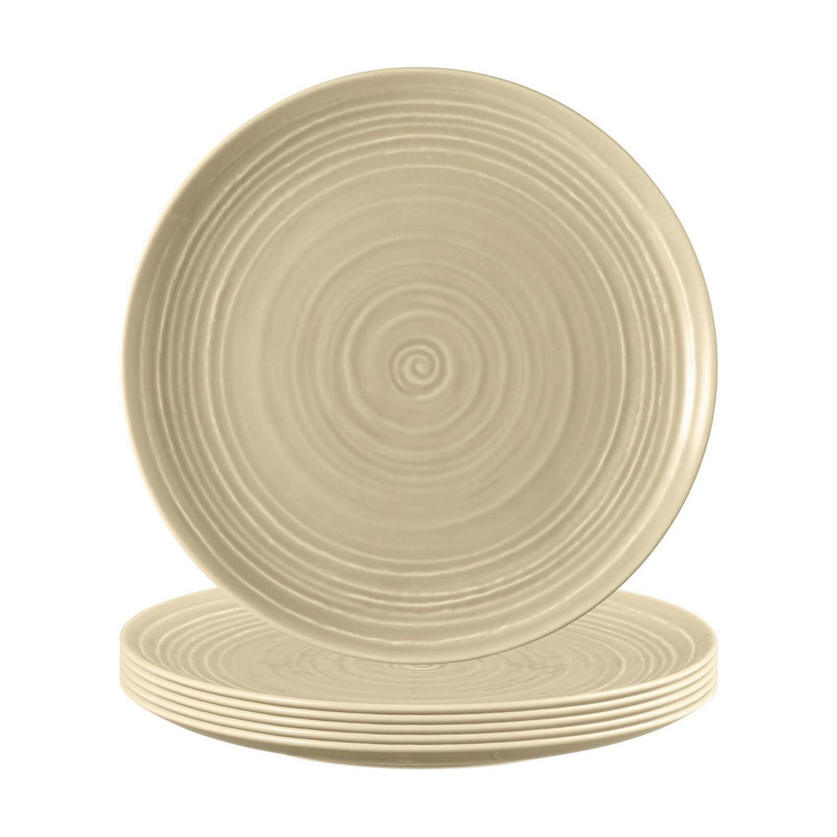 FRÜHSTÜCKSTELLER Terra Sandbeige ø 22,5 cm 6er Set - Beige, Keramik (22.5cm) - Seltmann Weiden