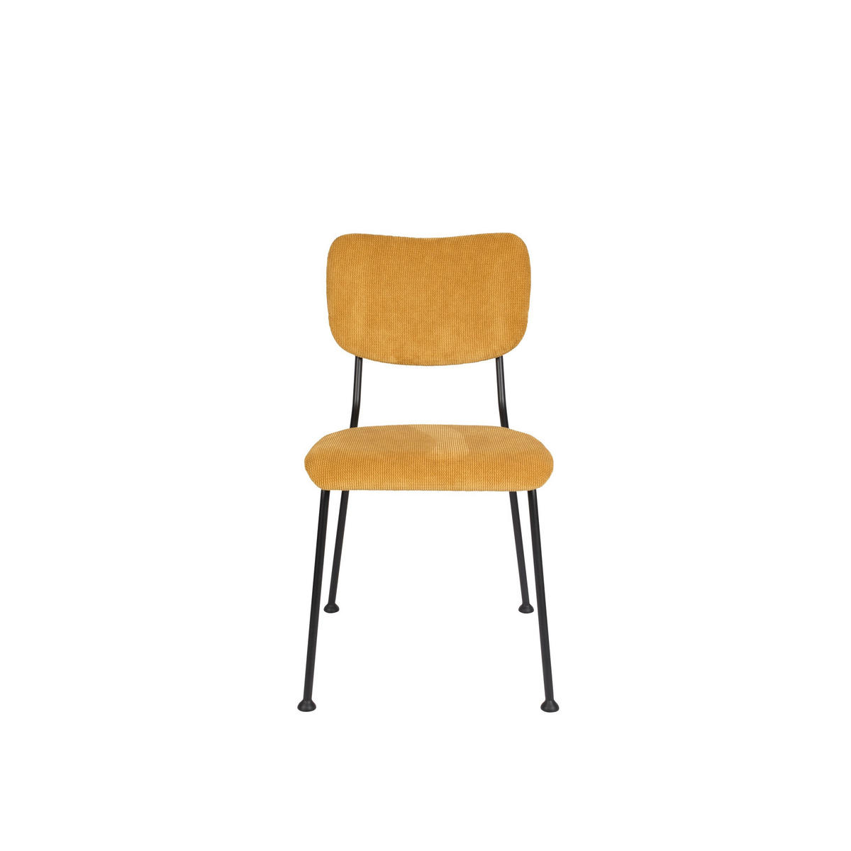 ESSZIMMERSTUHL Benson Ockergelb - 2 er Set - Gelb, Textil (47/81/56cm) - Zuiver