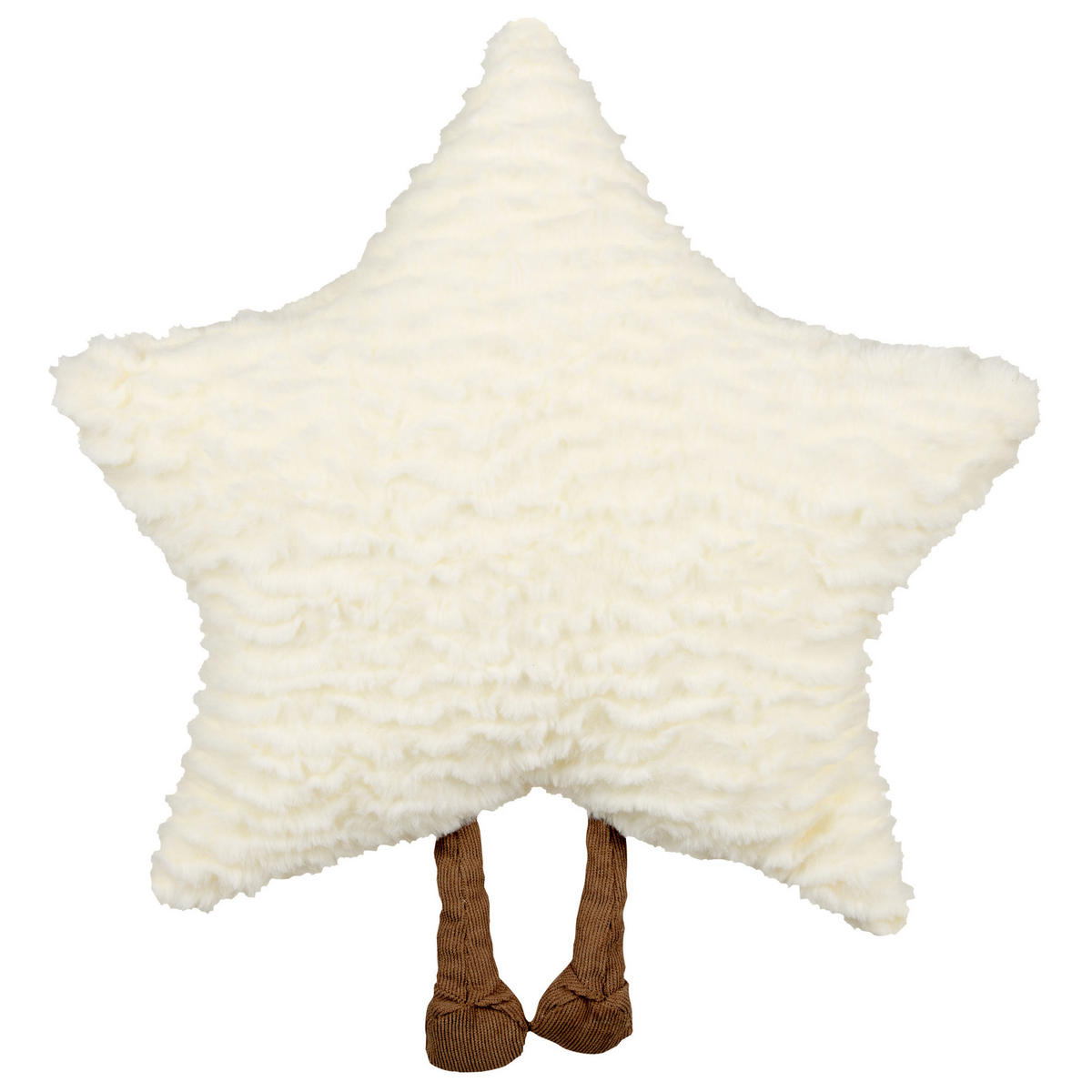 KINDERKISSEN 2er-Set Cremeweiß 40/40 cm Starfruit - Ecru, Textil (40/40cm) - Beliani