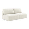 3-SITZER SOFA mit Schlaffunktion Chenille Stoff Weiß - Pink/Schwarz, Kunststoff/Textil (216/79/102cm) - Makamii