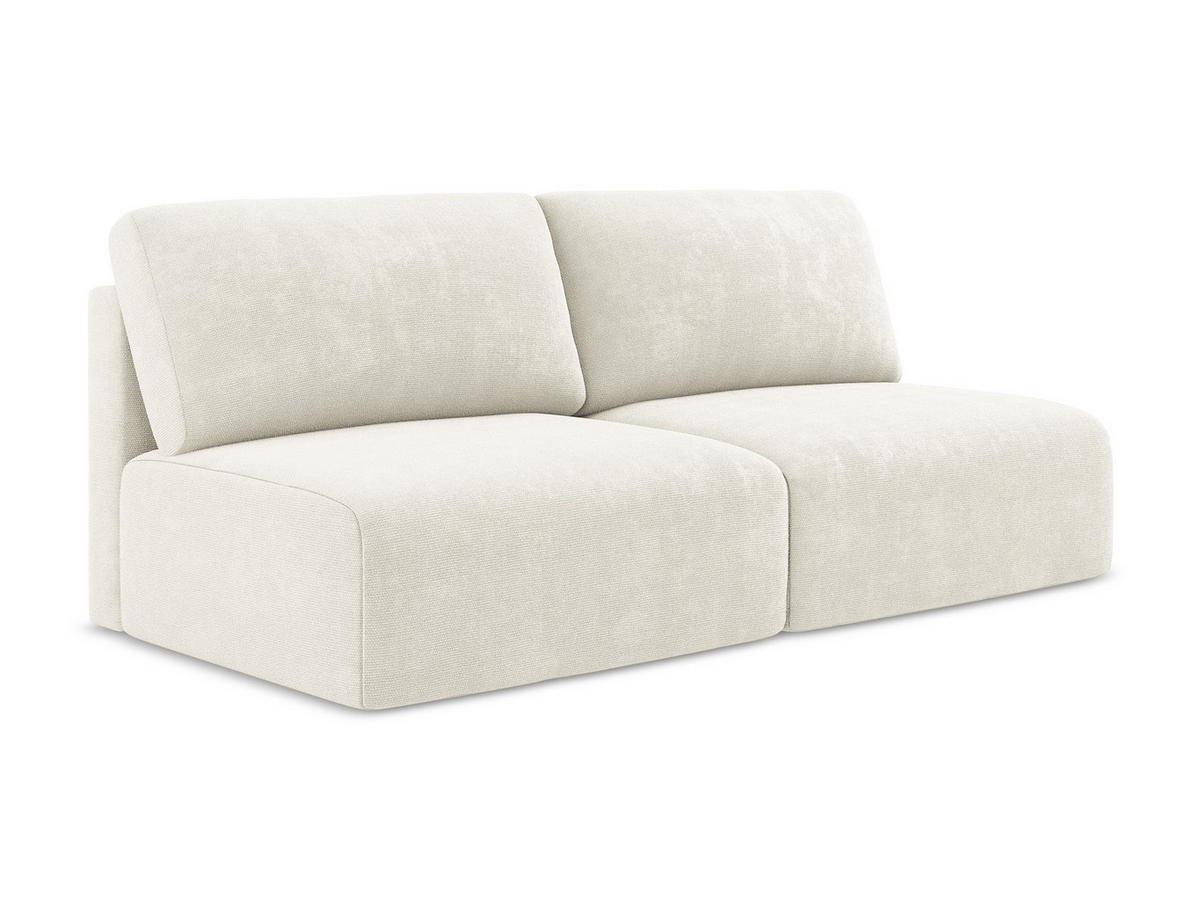 3-SITZER SOFA mit Schlaffunktion Chenille Stoff Weiß - Pink/Schwarz, Kunststoff/Textil (216/79/102cm) - Makamii