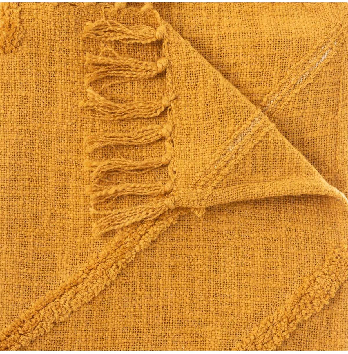 TAGESDECKE Inca 180/130 cm - Gelb, Naturmaterialien (130/180cm) - Atmosphera Createur d´interieur