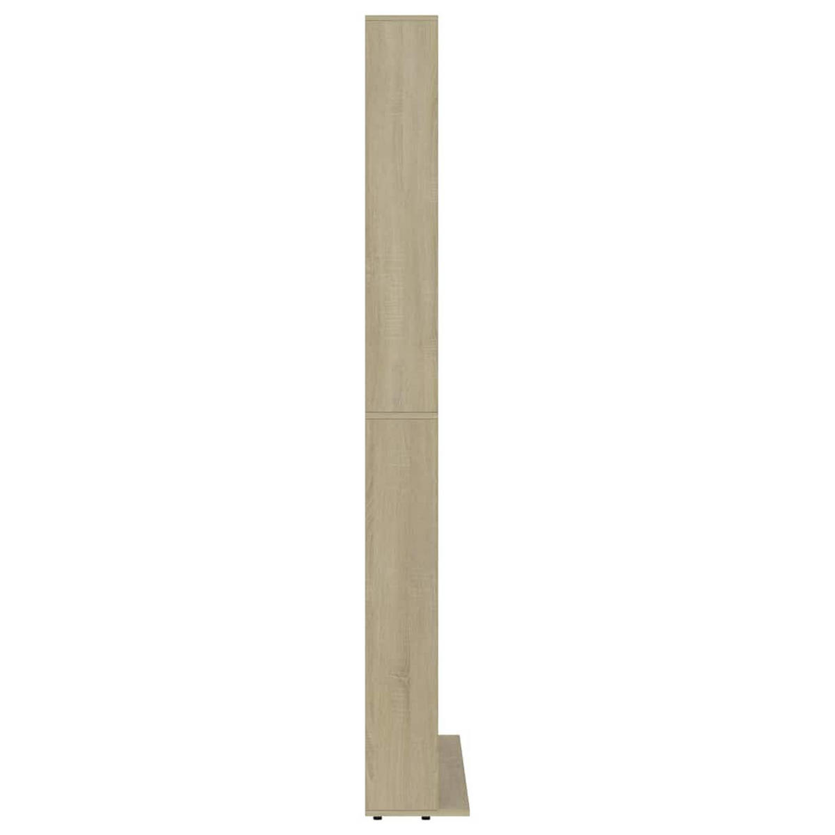 CD-SCHRANK SONOMA-EICHE 102X23X177,5 CM HOLZWERKSTOFF - Sonoma Eiche, Holz (16/177.5/102cm) - vidaXL