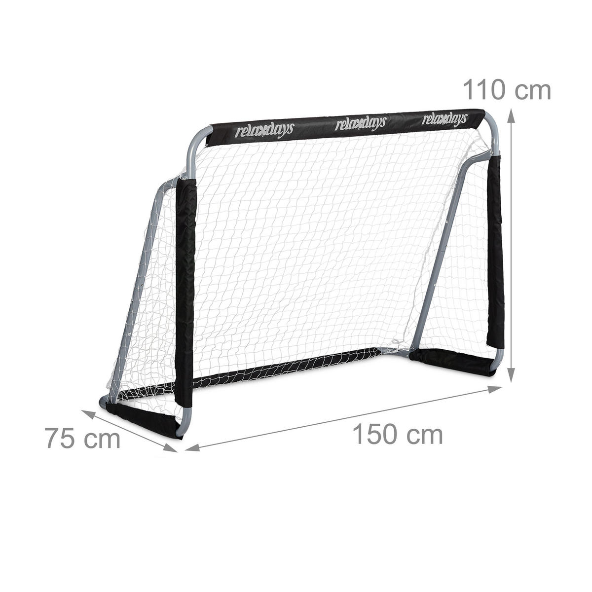 GOL Crna 2-dijelni-Set - višebojno, metal/tekstil (150/75cm) - Relaxdays