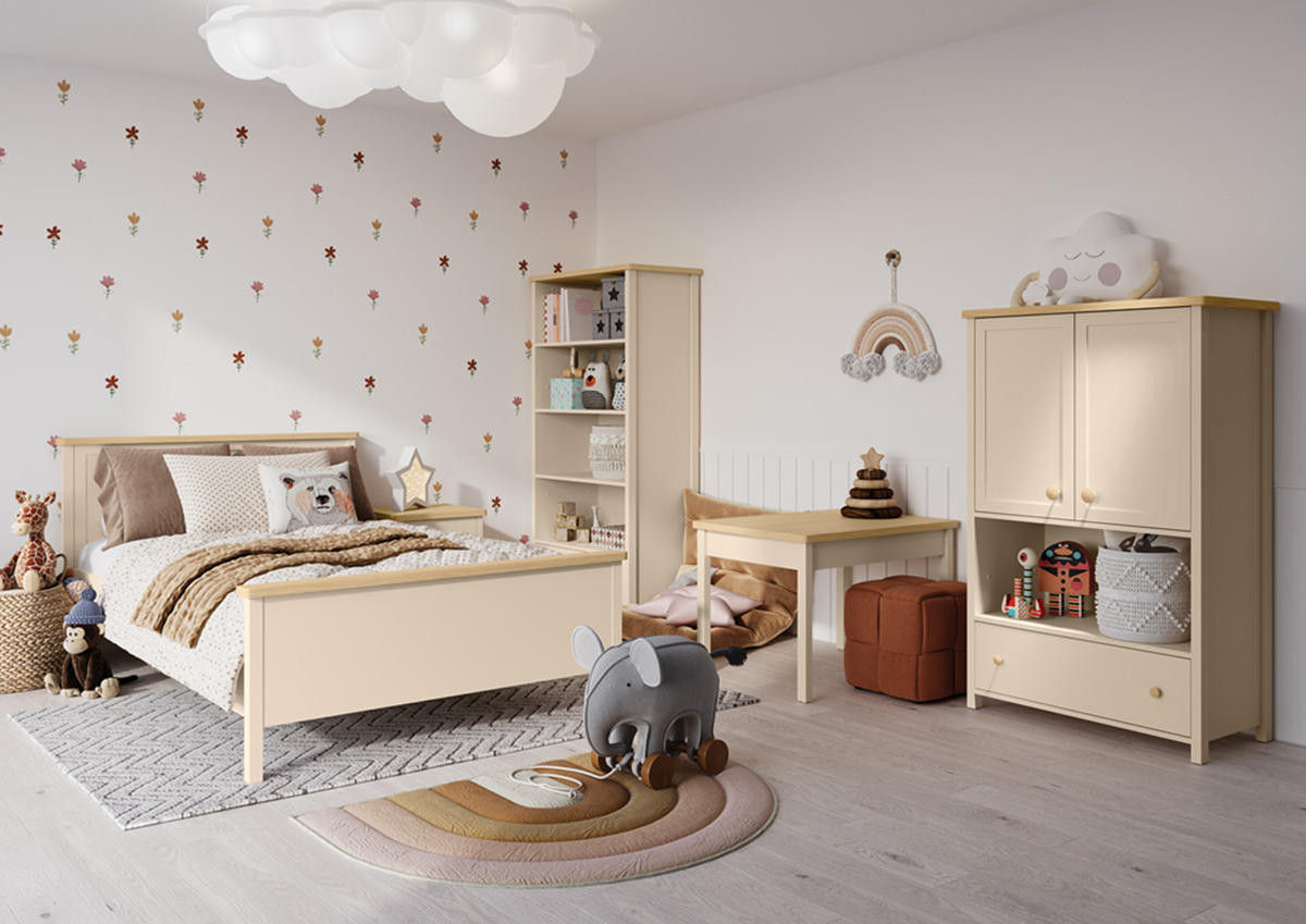 STANDREGAL STORY 2 - Eichefarben/Beige, Holzwerkstoff (85/171/42cm) - Meblini