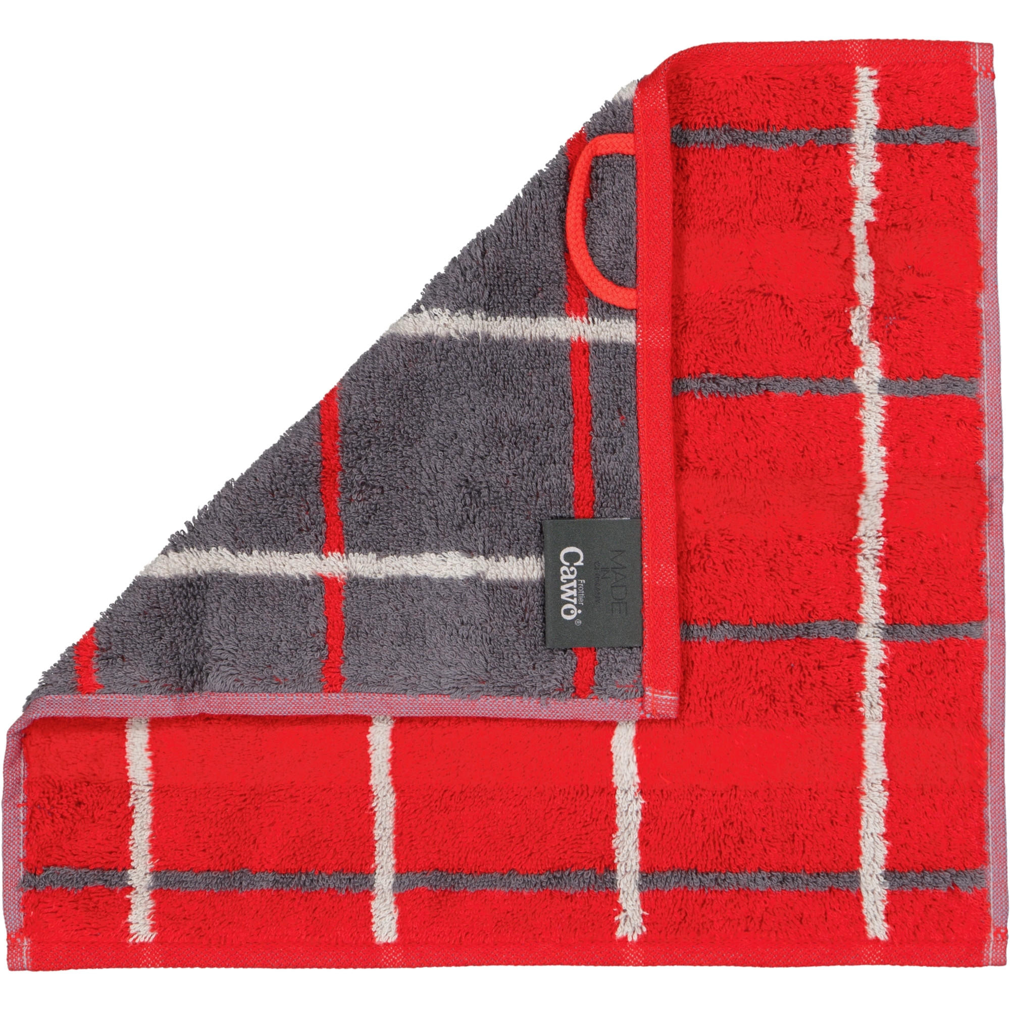 HANDTÜCHER NOBLESSE SQUARE 1079 ROT - 27 - Rot, Textil (30/30cm) - Cawoe