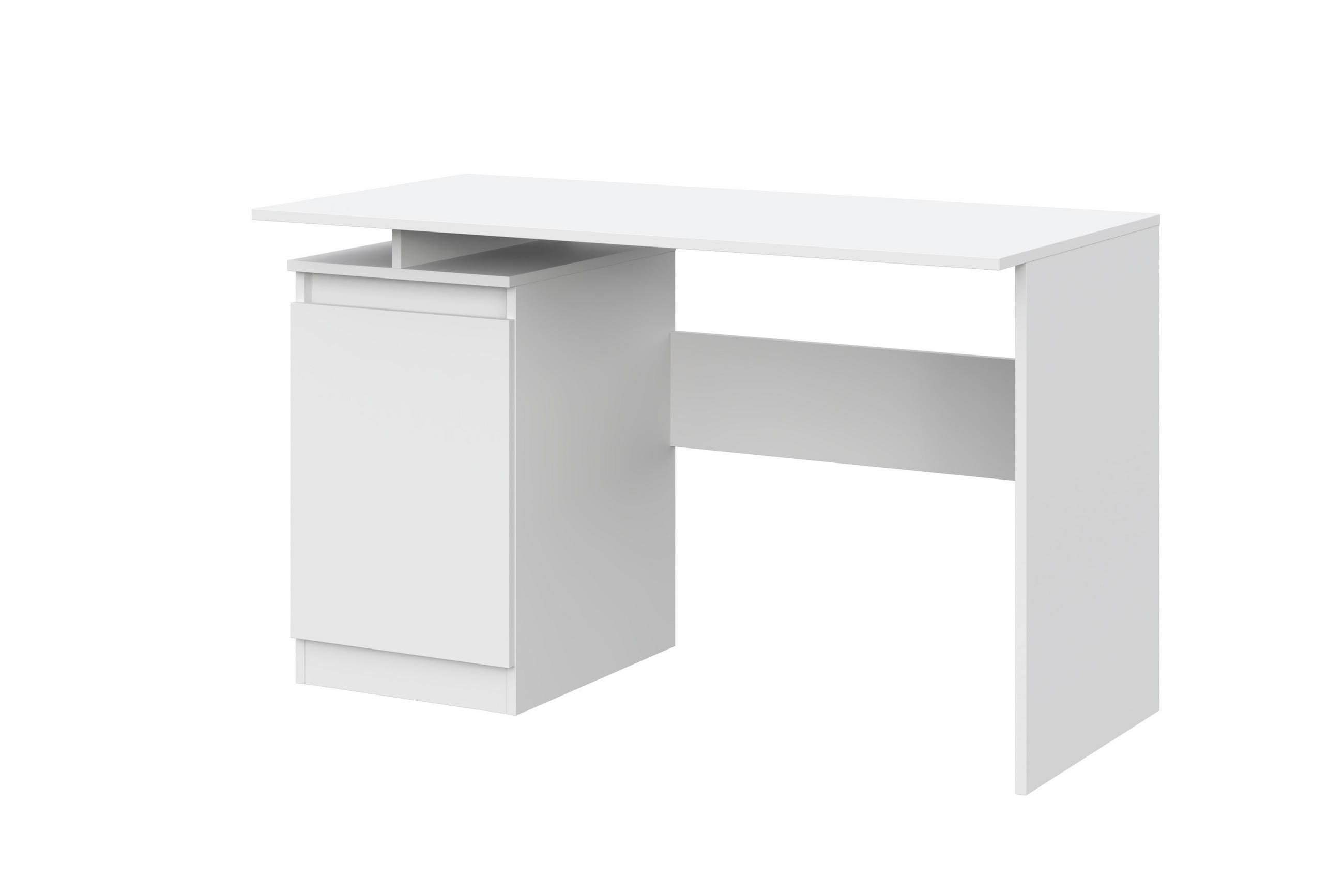 SCHREIBTISCH Weiß 120/73/59 - Weiß, Holzwerkstoff (59/120/73cm) - RAUMHIRSCH FURNITURE