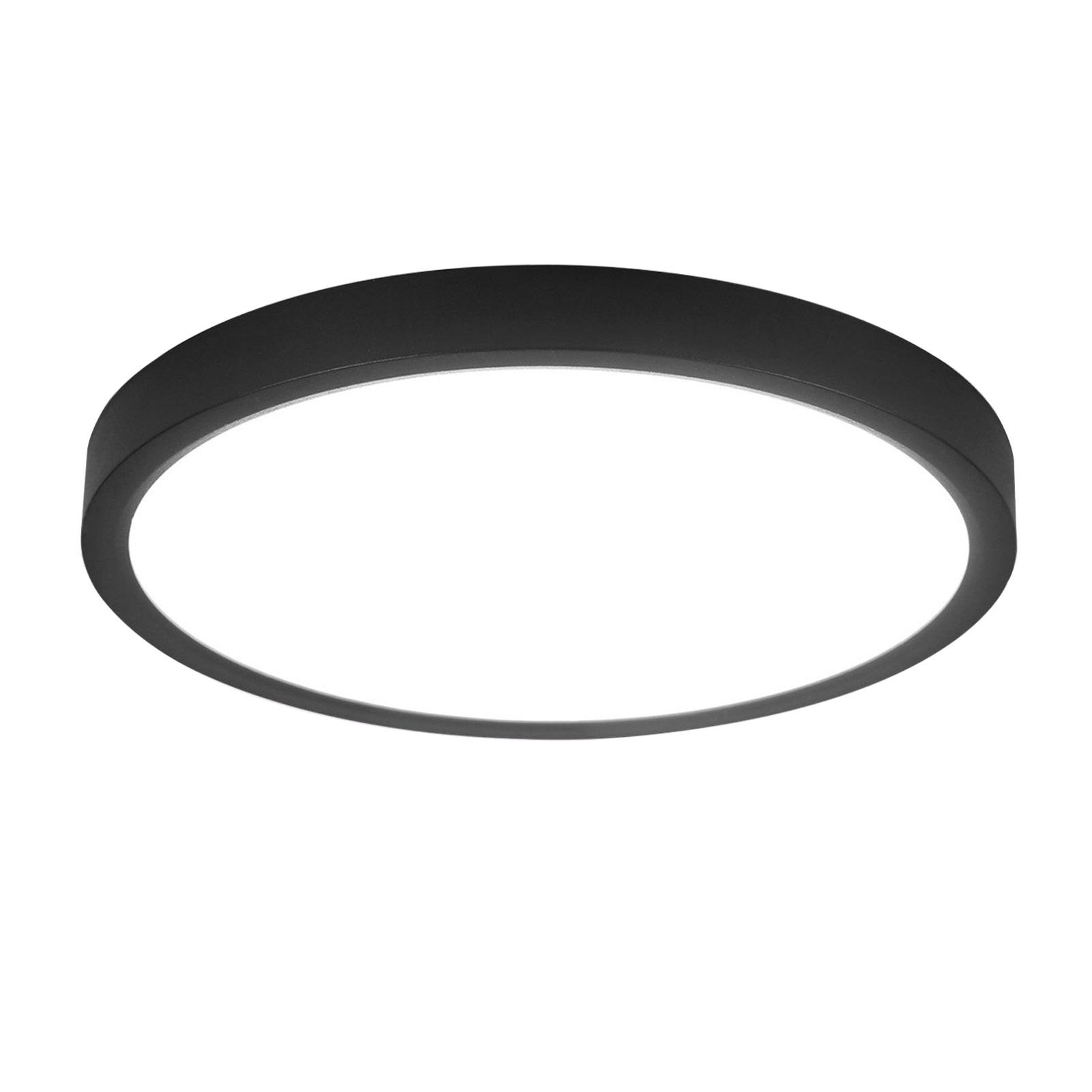 ZMH Led-Deckenleuchte Schwarz 23x2.5x23 cm