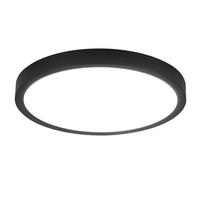 LED-DECKENLEUCHTE Lohnzahn 23.0/2.5/23.0 cm - Schwarz, Kunststoff (23/23/2.5cm) - ZMH