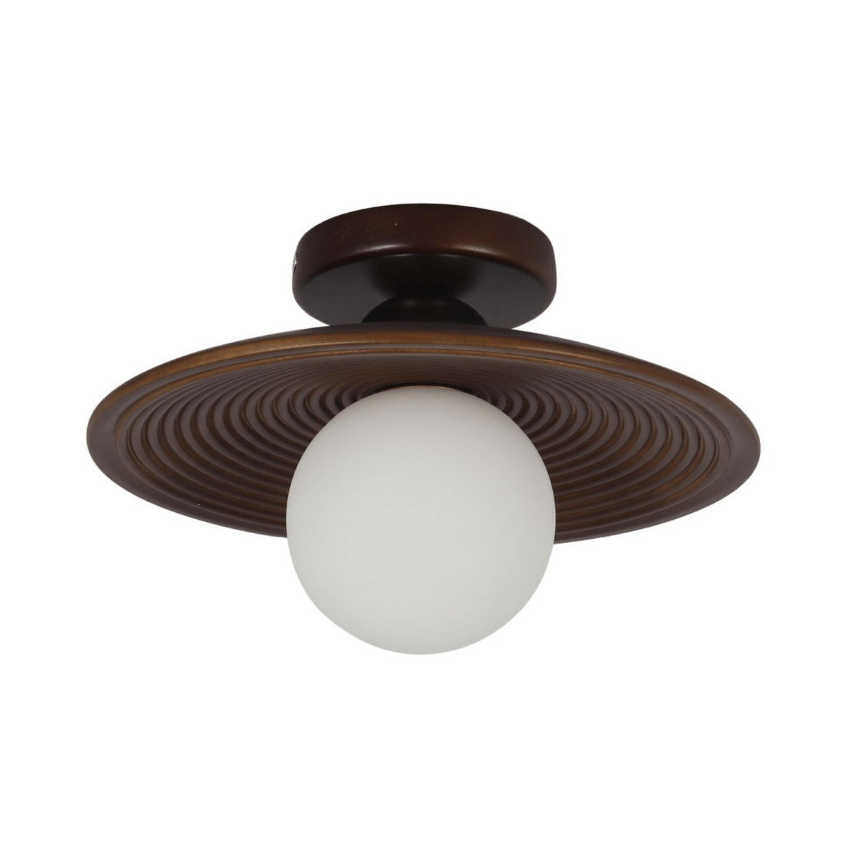 DECKENLEUCHTE Thalan, Hölzern und weiß, 15cm - Beige, Holz (15/25/25cm) - KOSILUM