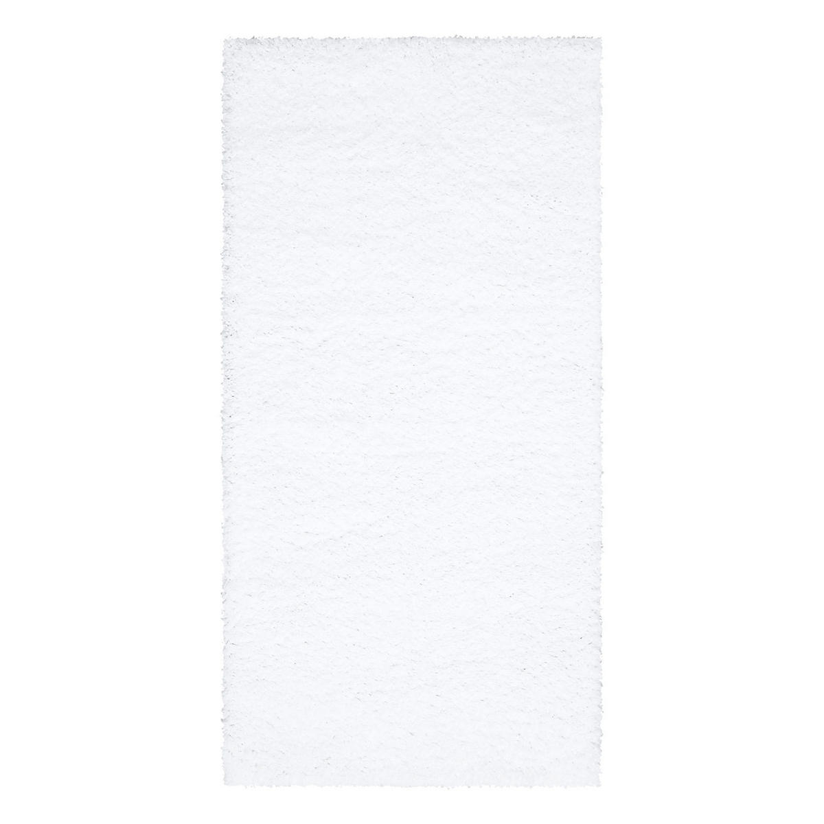 HOCHFLOR-TEPPICH City Shaggy 500 Weiss 80x150 cm - Weiß, Textil (80/150cm) - carpet city