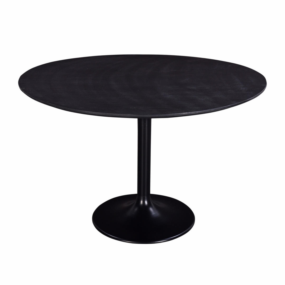 ESSTISCH rund aus Mangoholz 120cm, schwarz - Schwarz, Holz (120/120/76cm) - Giga Meubel