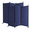 PARAVENT 2 Stück 3-tlg. 170x165 cm Blau - Blau, Metall (170/165cm) - QUICK STAR