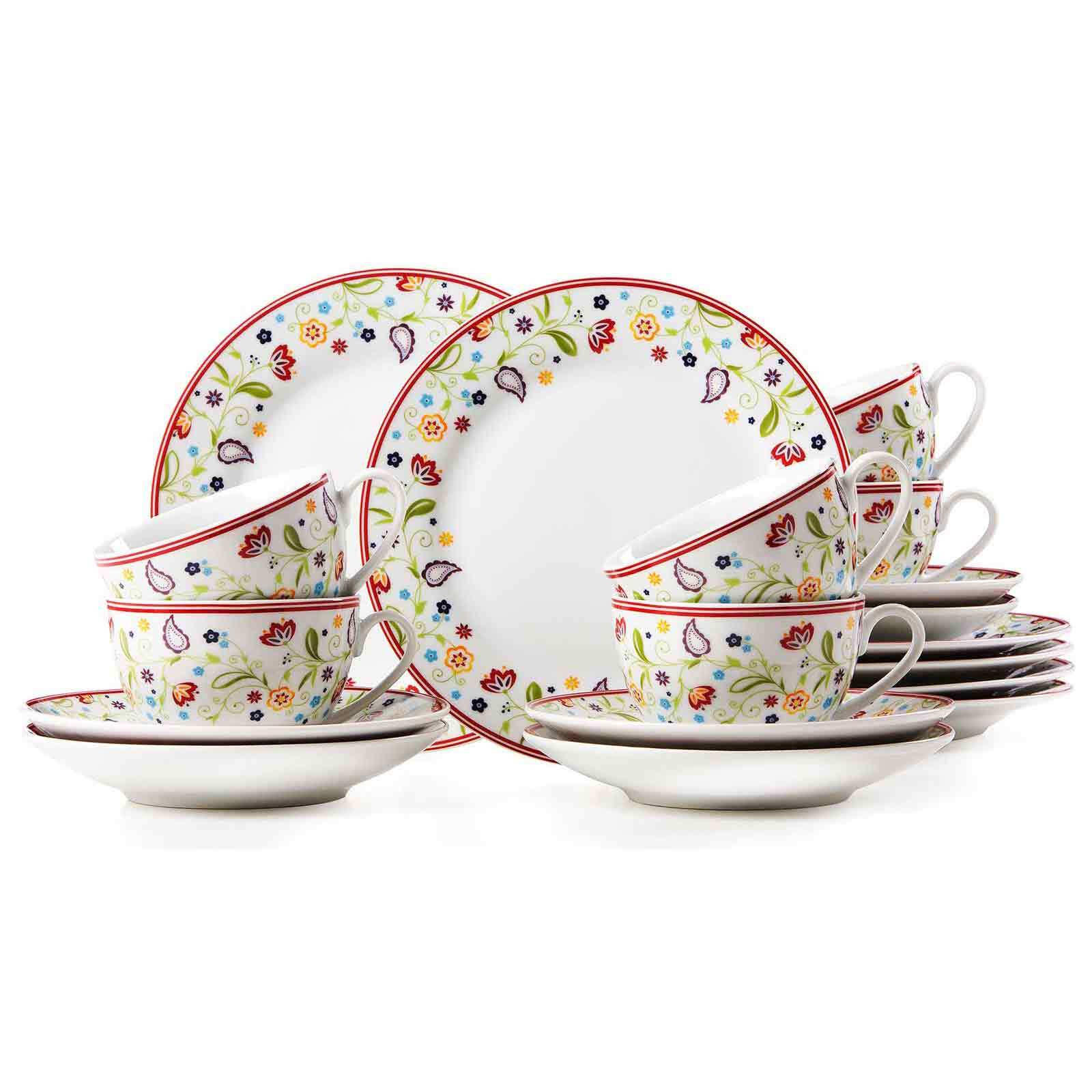 KAFFEESERVICE Doppio bunt 18er Set - Multicolor, Keramik (1/1/1cm) - Ritzenhoff Breker