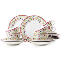 KAFFEESERVICE Doppio bunt 18er Set - Multicolor, Keramik (1/1/1cm) - Ritzenhoff Breker
