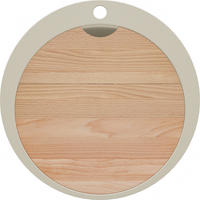 SPÜLBECKEN RUND Pisa Max, 2-er set Beige 53/53 cm 1 Becken + Ablauf-Set + Schneidebrett ab 50er Unterschrank - Chromfarben/Beige, Kunststoff (53/20/53cm) - Primagran