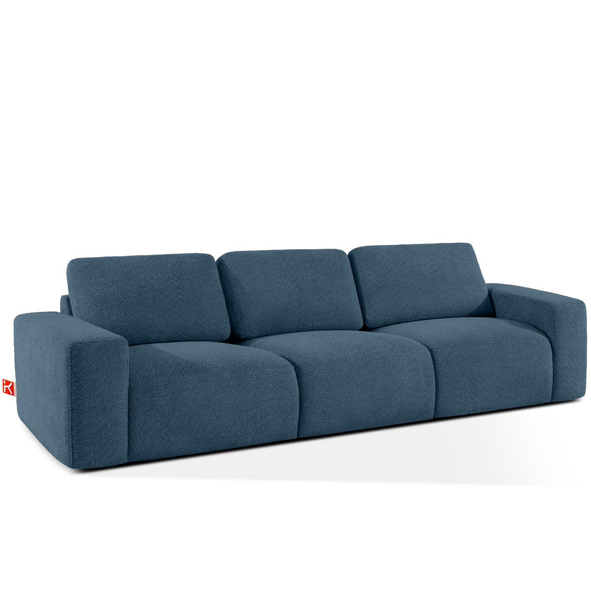 3-SITZER SOFA ZUCCO, Dunkelblau - Dunkelblau, Holz/Holzwerkstoff (292/85/100cm) - KONSIMO®