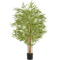 KÜNSTLICHER-BAMBUSBAUM Bambosa,stabiler Kunststoff-Blumentopf,grün - Grün, Kunststoff (150cm) - tectake
