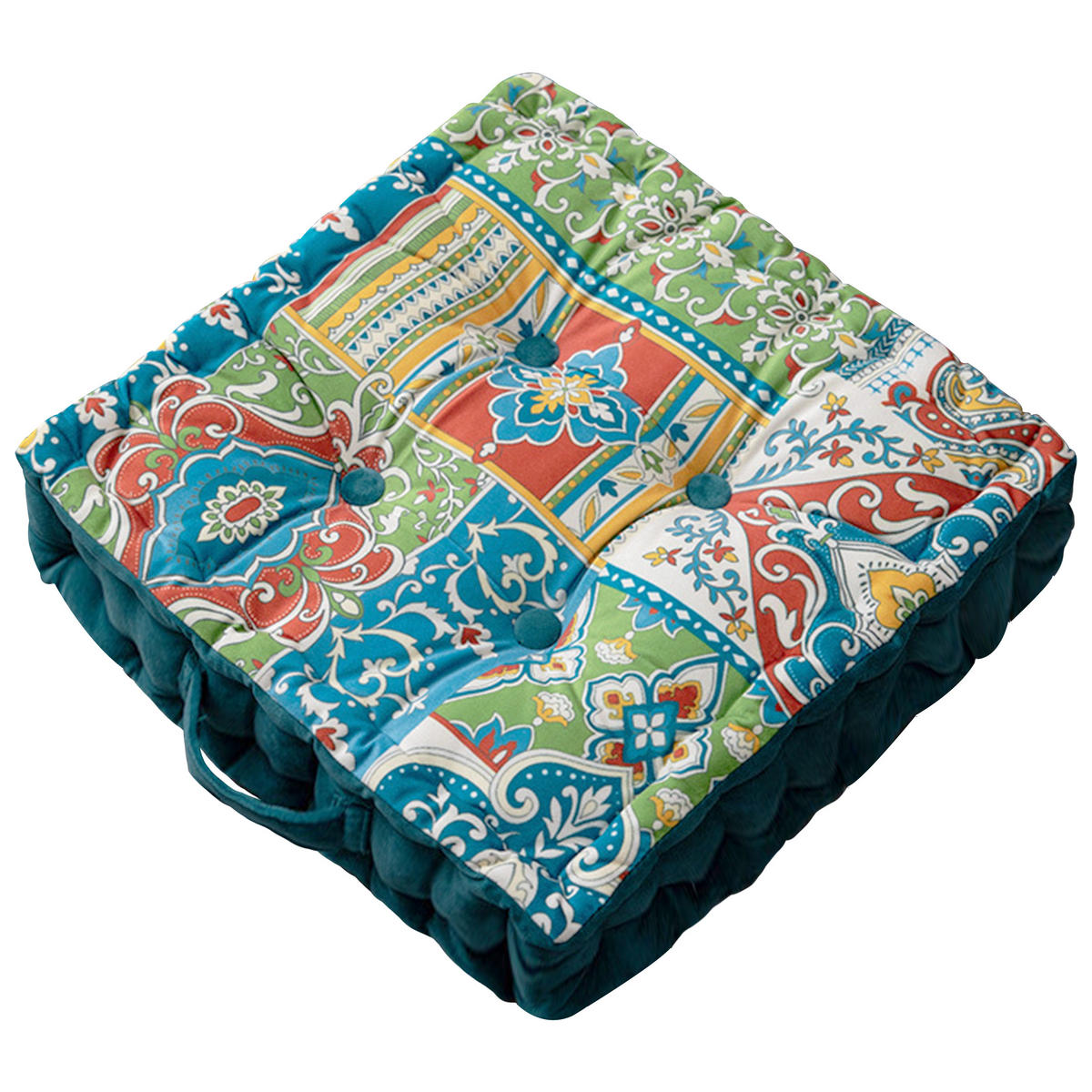 SITZKISSEN Bodenkissen Cord 40*40cm - Multicolor, Textil (40/40/10cm) - Vercart