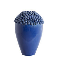 VAZE Lovro Blau 39.5/39.5/57 cm - Blau, Keramik (57cm) - Light & Living