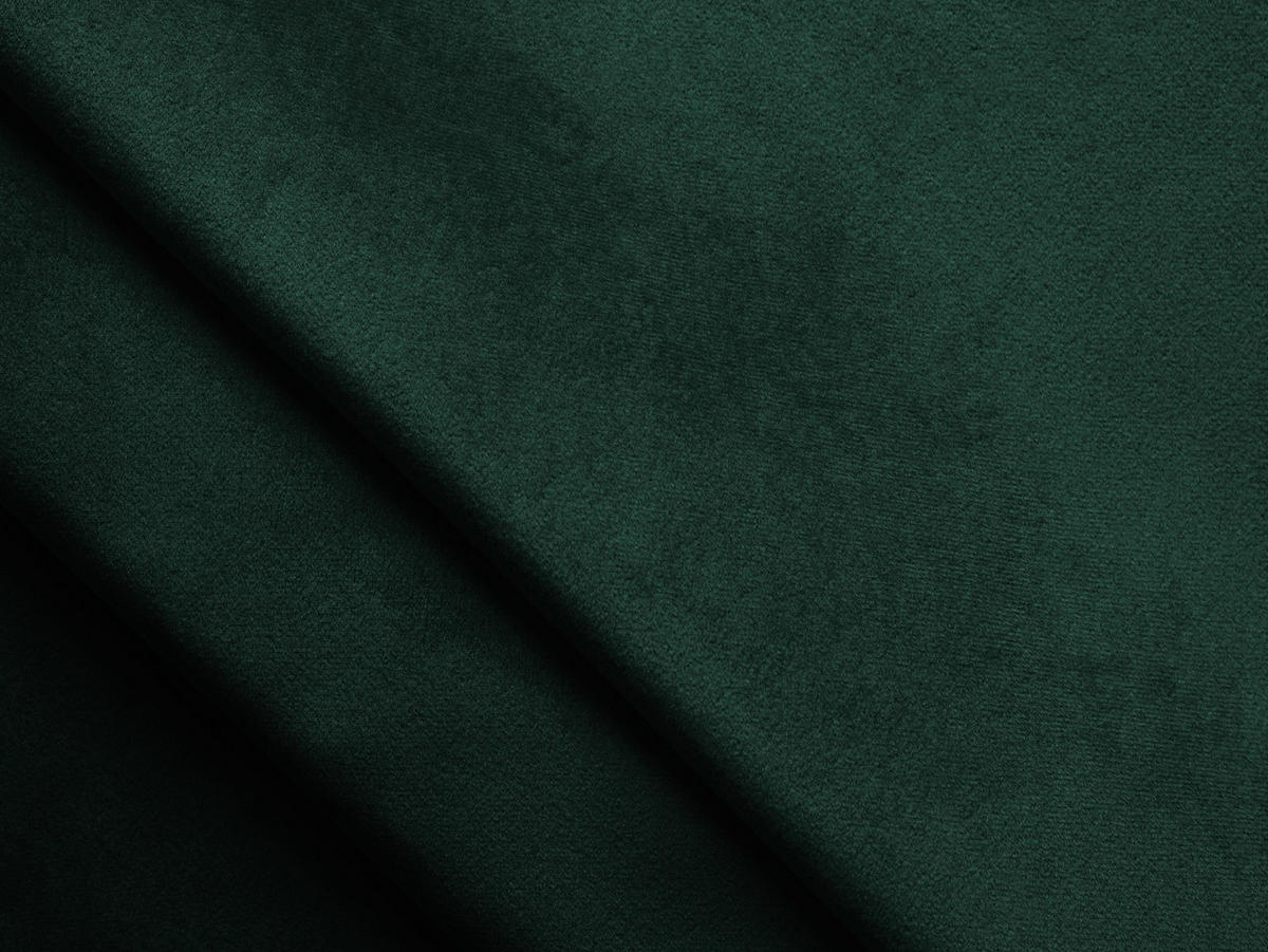 ECKSOFA Rechts Samt Stoff Grün - Dunkelgrün/Schwarz, Textil/Metall (264/160cm) - Makamii