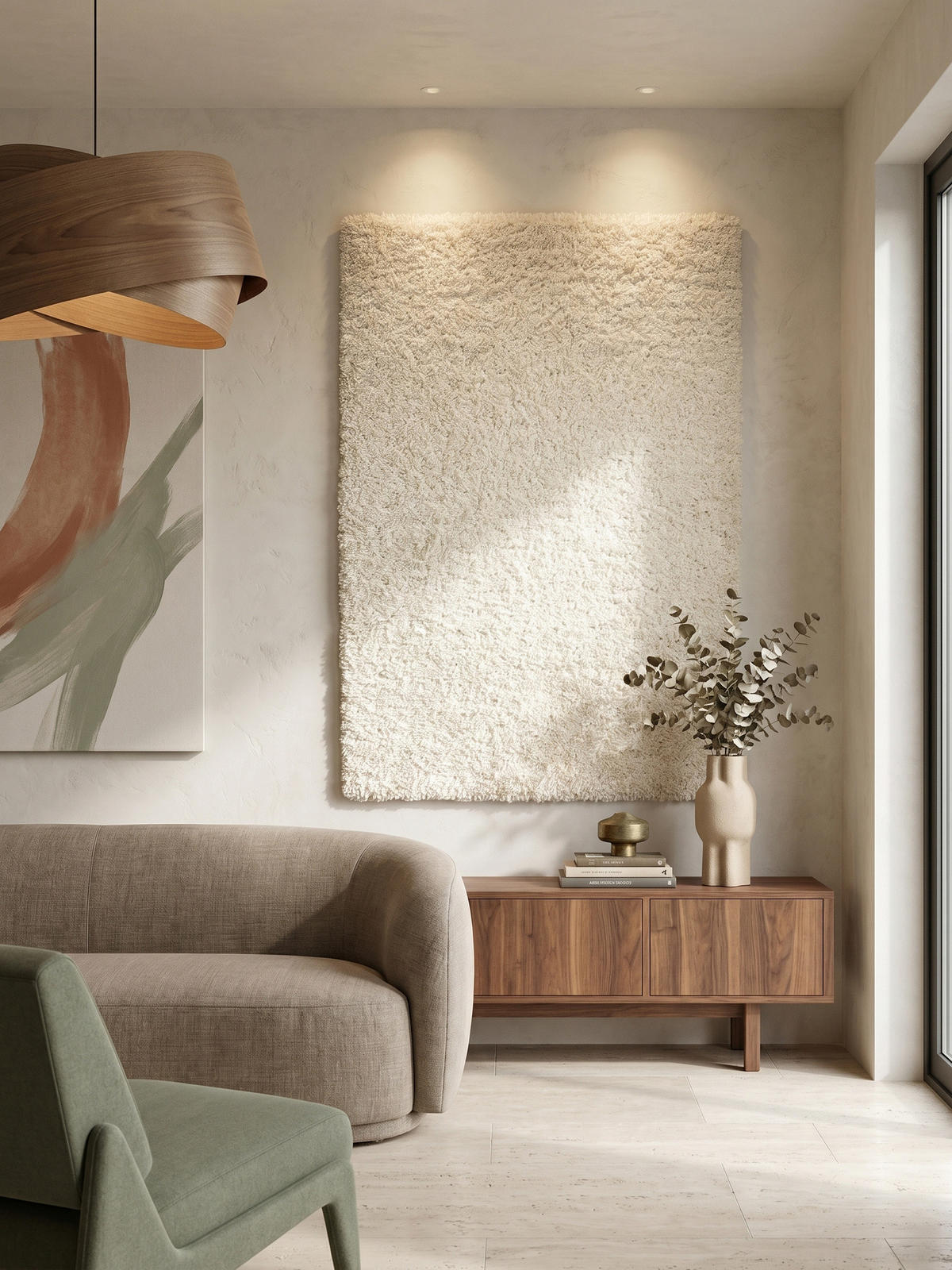 TEPPICH Waschbar Shaggy Uni Kuschelig Schlafzimmer Strapazierfähig Creme 300x400 cm OEKO-TEX – RHEIN - Beige, Textil (300/400cm) - KADIMA DESIGN