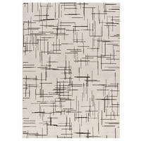 WEBTEPPICH Schwarz und Weiß Retro 200/290 cm - Schwarz/Weiß, Naturmaterialien/Textil (200/290cm) - Atticgo