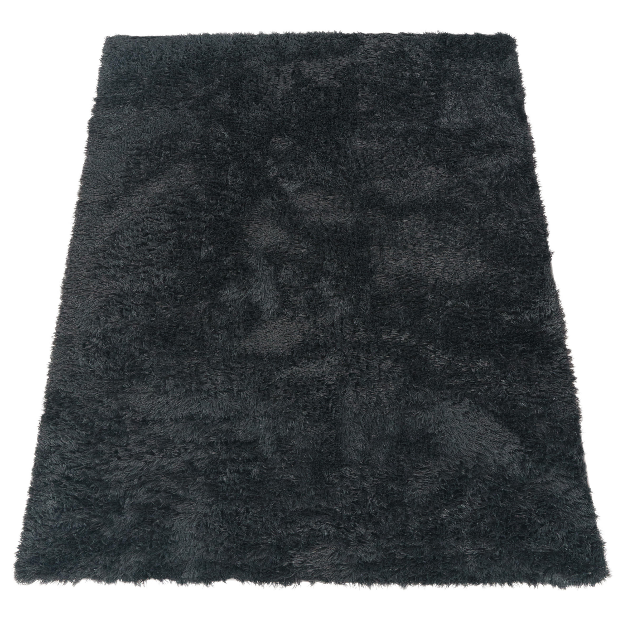Paco Home Hochflorteppich Anthrazit 80x150 cm