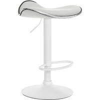 BARHOCKER Shengen Kunstleder weiß weiß - Weiß, Kunststoff/Metall (45/91/45cm) - TPFLiving
