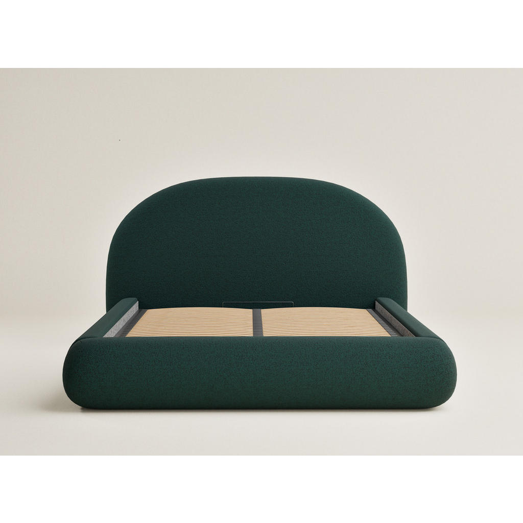 Thumbnail - Maison de Reve Polsterbett, Dunkelgrün, Textil, Echtholz,Kiefer, 180x200 cm, Oeko-Tex® Standard 100, Hergestellt in Euro...