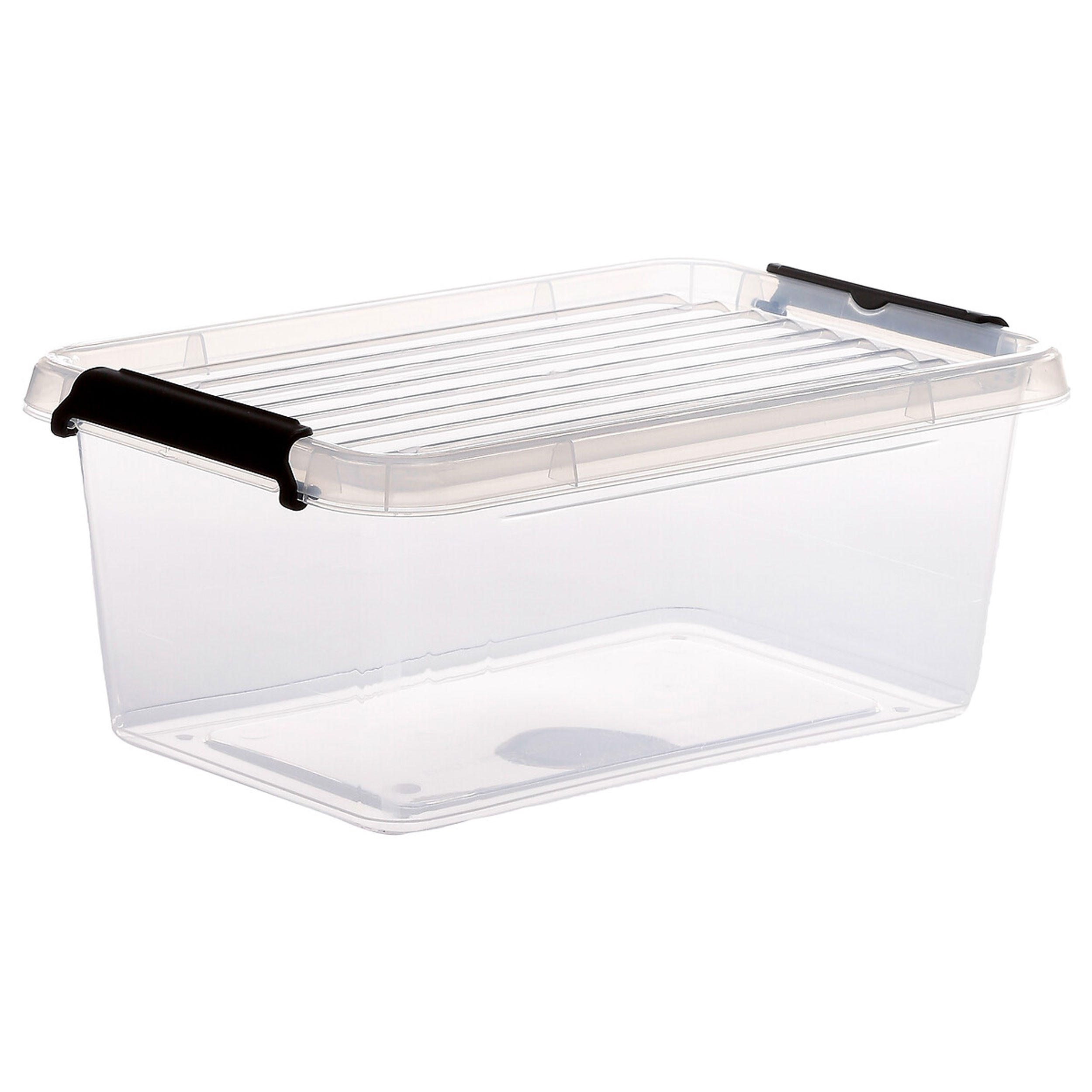 AUFBEWAHRUNGSBOX Clip N Box, PP-Kunststoff, Transparent, 4.5 Liter - Transparent, Kunststoff (20/12.5/29.5cm) - 5five Simply Smart