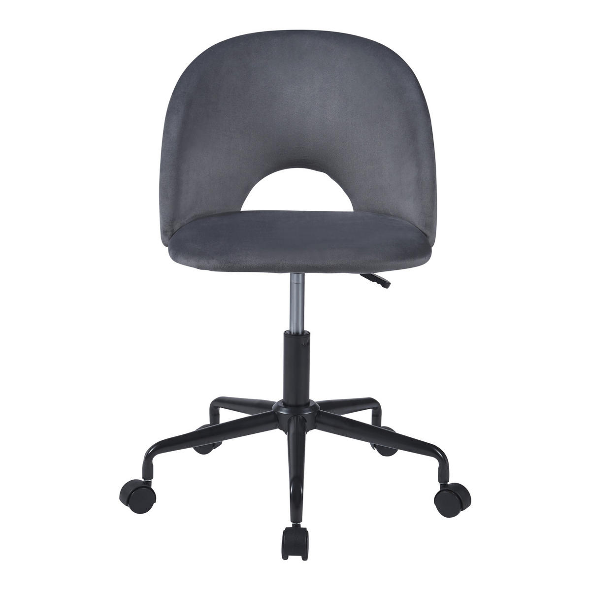 DREHSTUHL Kajaani - Grau, Textil/Metall (50.5/87/54cm) - [en.casa]