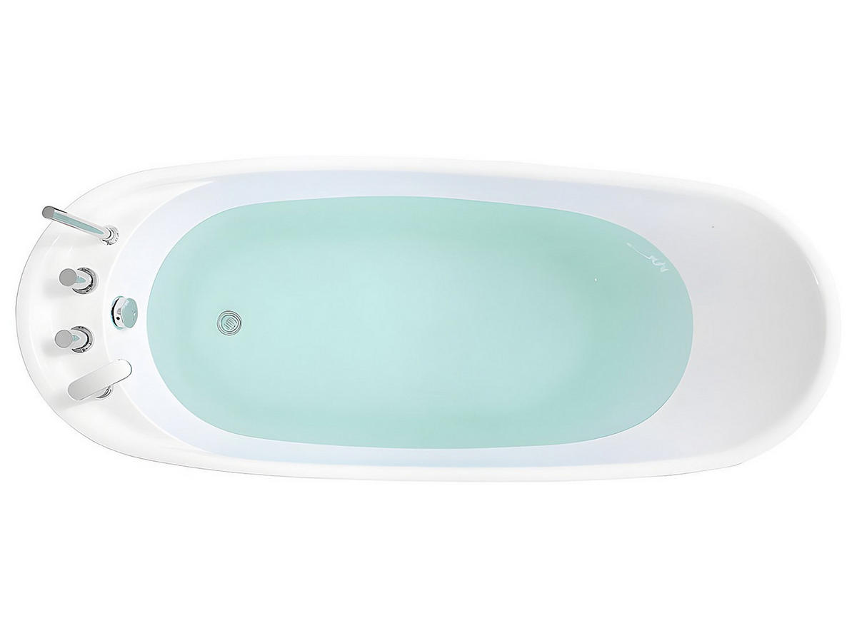 FREISTEHENDE Badewanne - 1 Person - acryl - schwarz Natalia - Schwarz, Kunststoff (170/73/75cm) - Vente-Unique