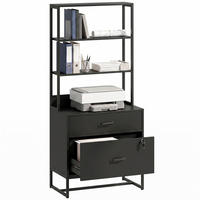 AKTENSCHRANK Schwarz 70.0/40.0/157.0cm - Schwarz, Holzwerkstoff (40/157/70cm)