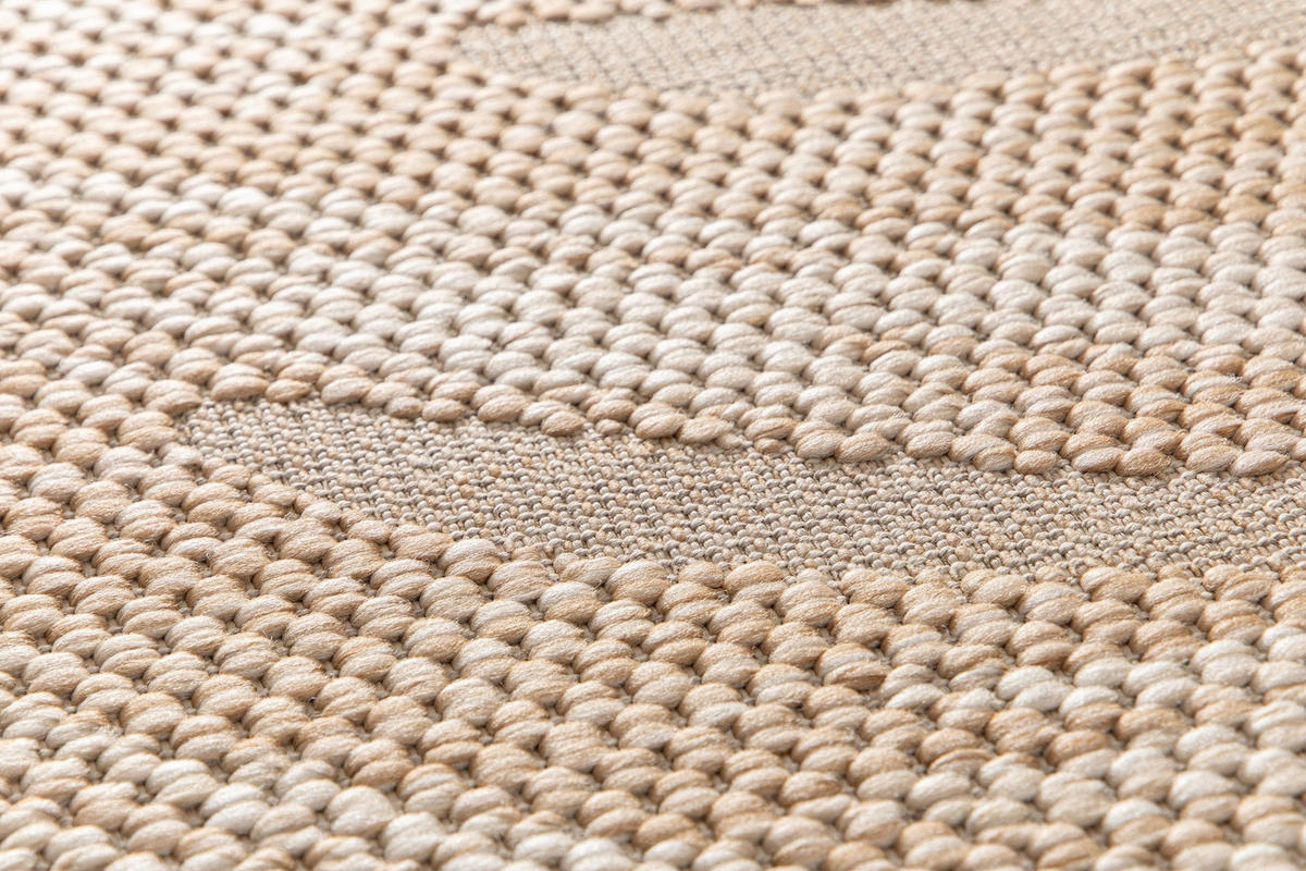 TEPPICH für Innen und Außen mit Skulptureffekt bruin - Braun, Textil (200/290cm) - AFK Living