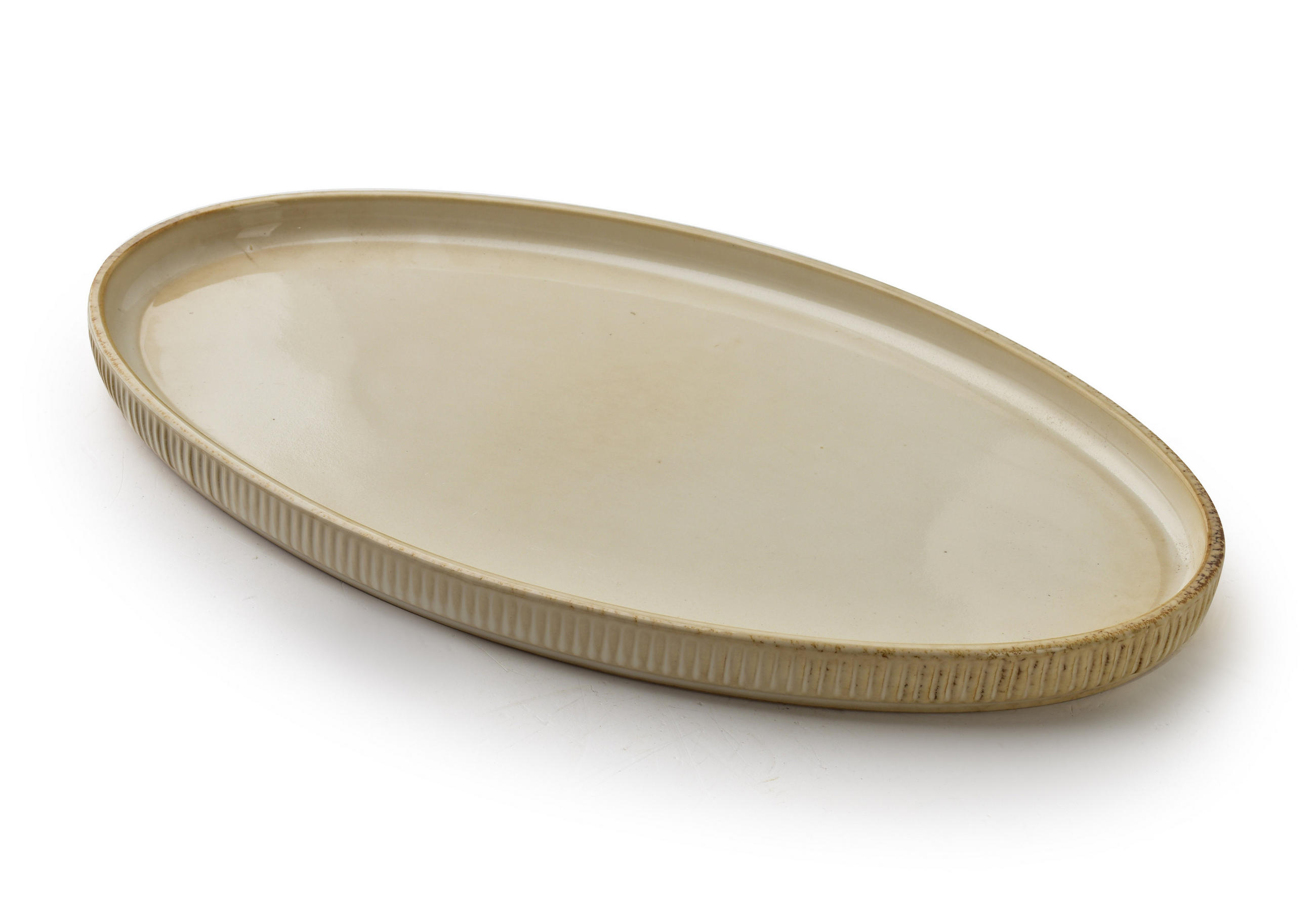 PLATTE BASIC NATURE 31x18cm Keramik - Beige, Keramik (18/3/31cm) - Mondex