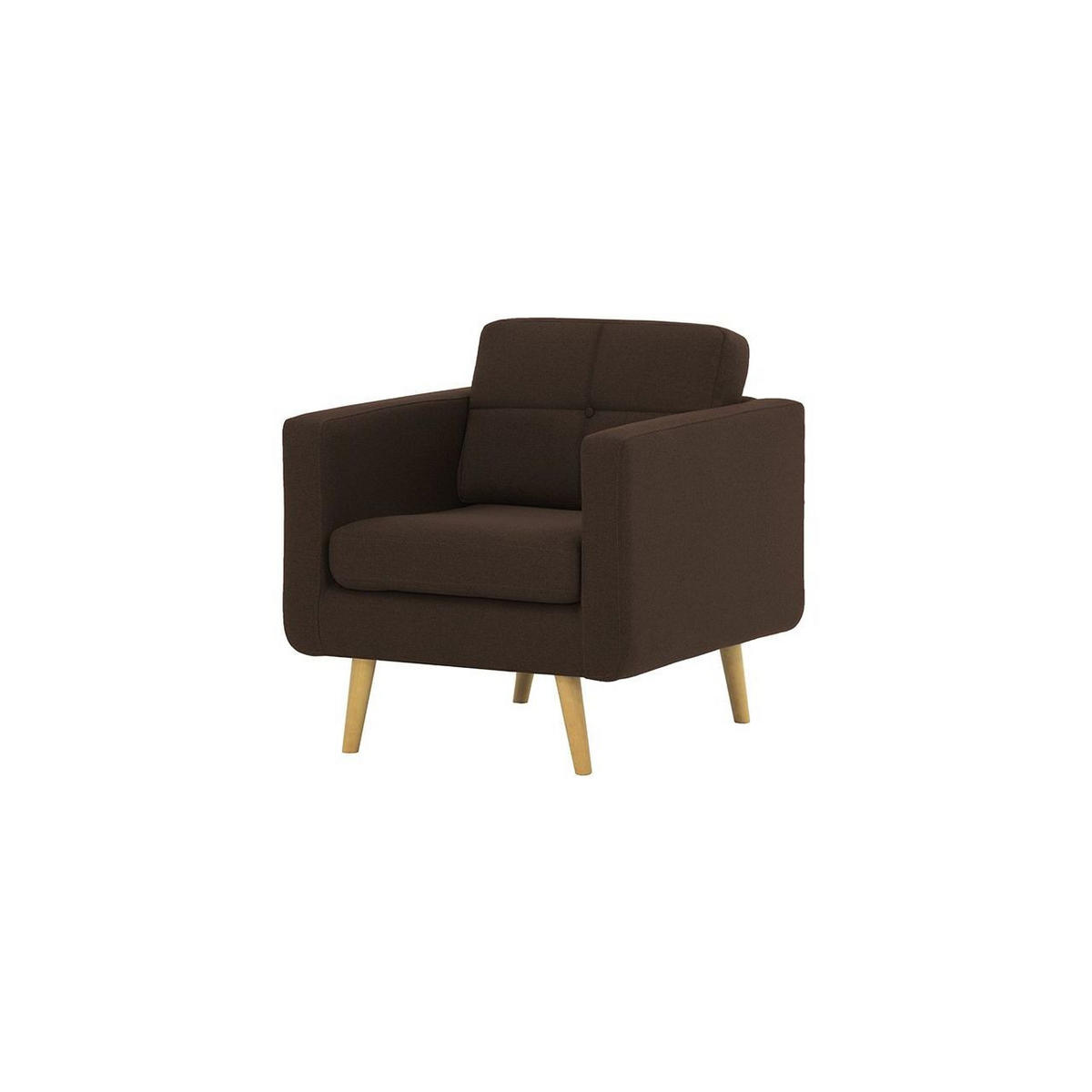 SESSEL Brest-Malmo 28 - Braun, Holz/Textil (80/84/81cm)