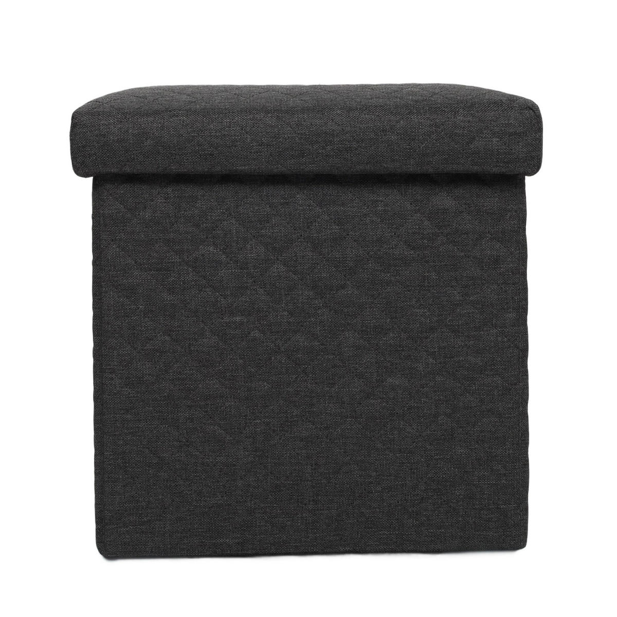 SITZHOCKER mit Stauraum - Grau, Holzwerkstoff/Textil (39/60/53.5cm) - 5five Simply Smart