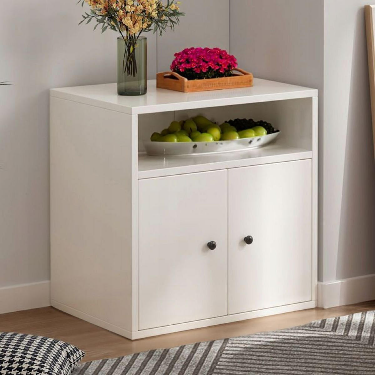 BÜCHERREGAL, weiß 60/34/56 cm - Weiß, Holzwerkstoff (34/56/60cm) - Rebiko
