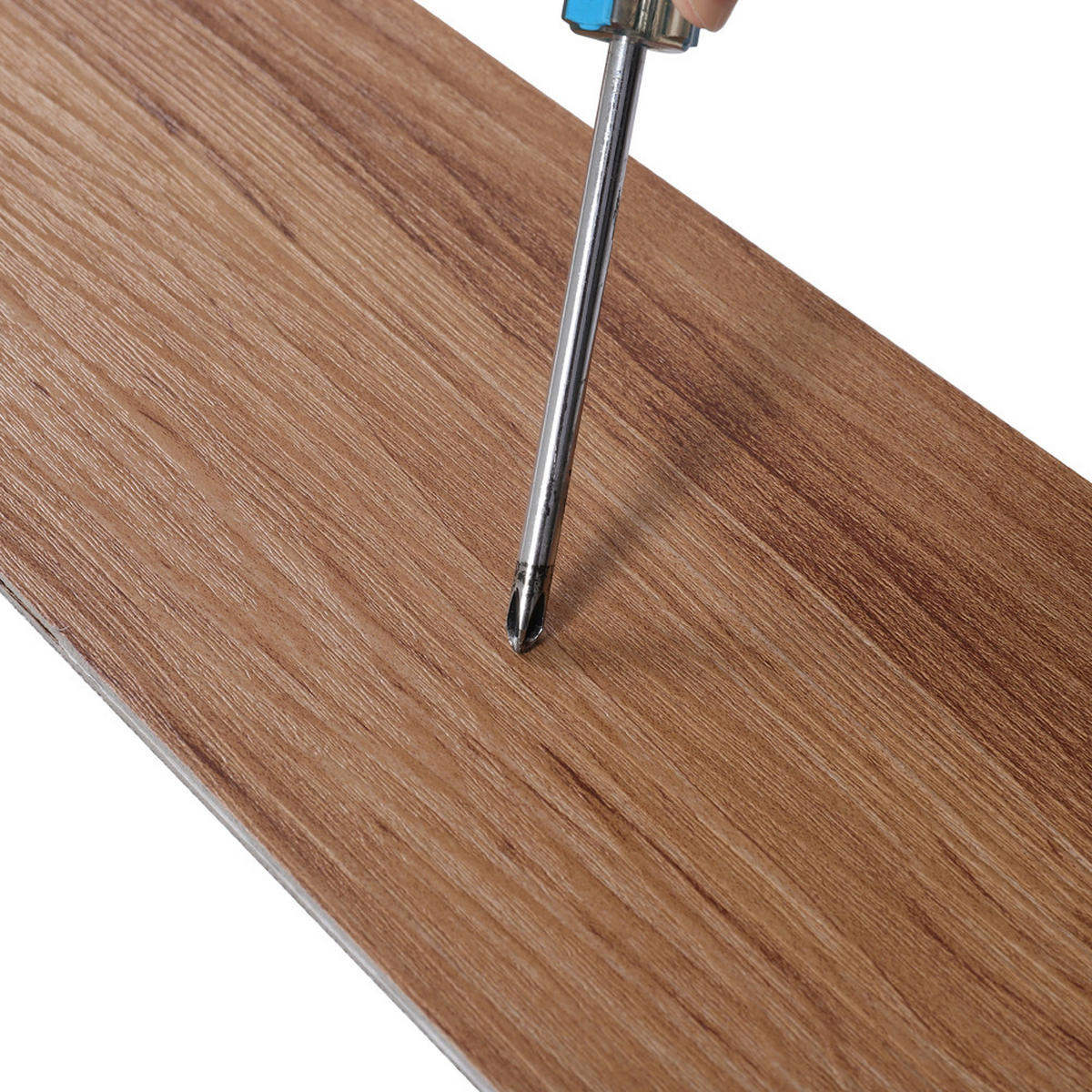 VINYLBODEN 5m²/36-TLG. selbstklebend PVC - Braun, Kunststoff (0.2/91.5/15.2cm) - Livingandhome