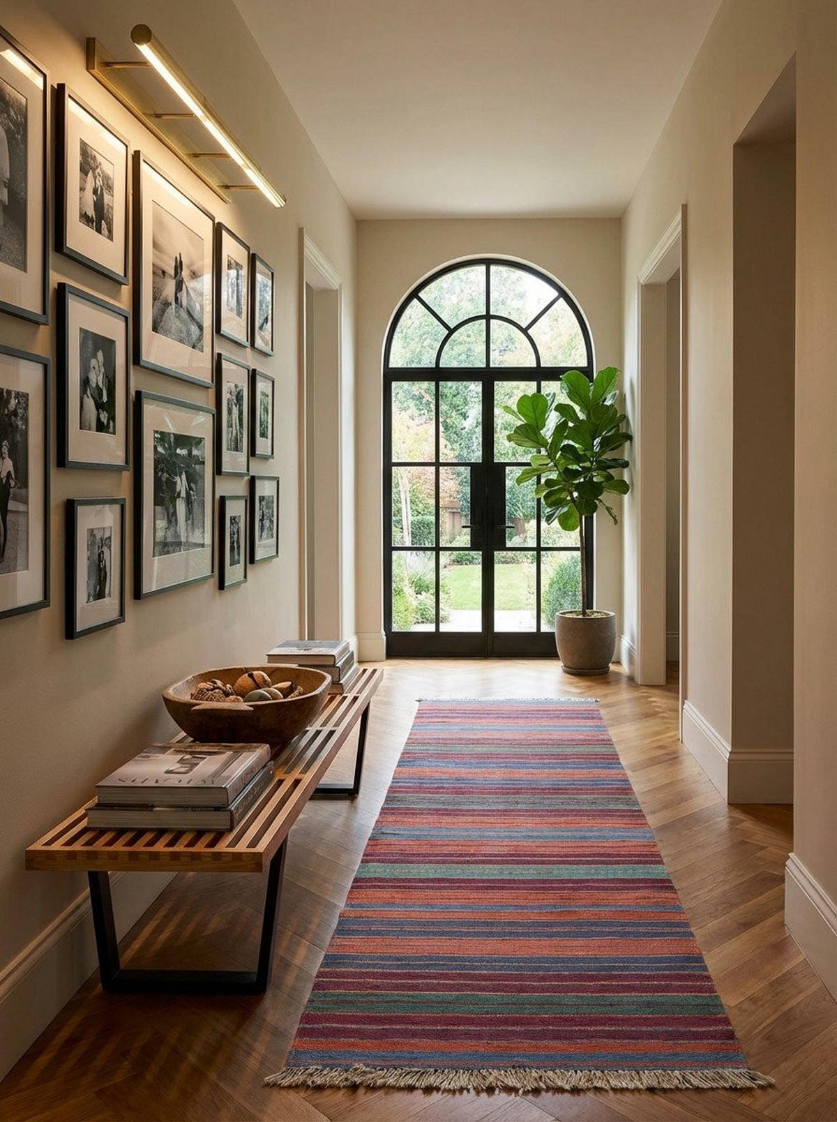 HANDWEBTEPPICH Kelim Gashgai Mehrfarbig 198/60 cm Schurwolle - Multicolor, Textil (60/198cm) - Looma