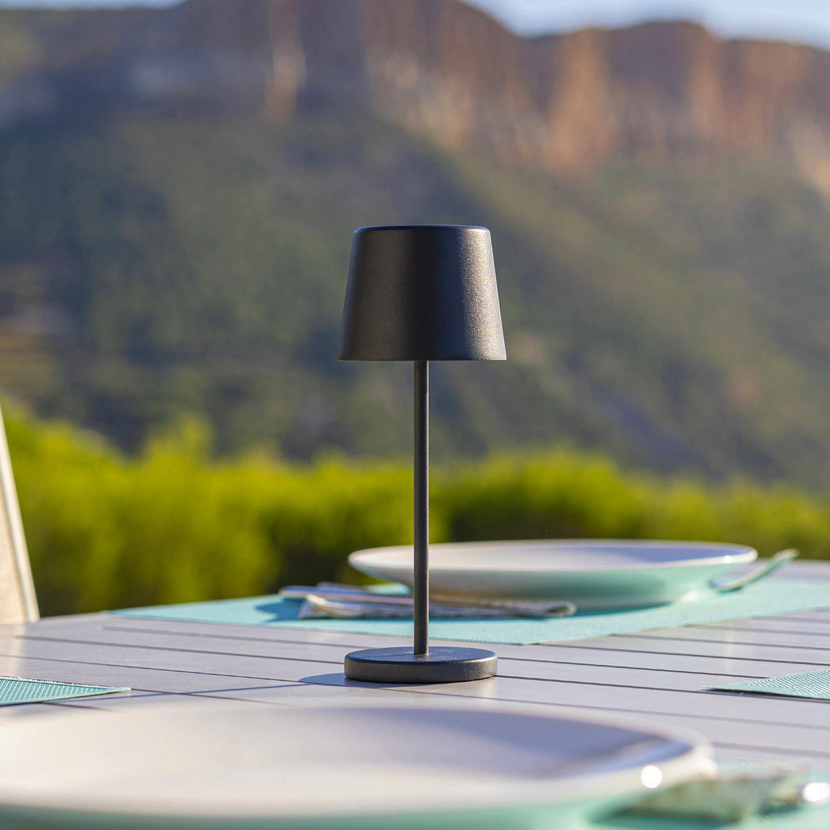 MINI-TISCHLAMPE KELLY MINI schwarz - Schwarz, Metall (8.2/8.2/22cm) - Lumisky