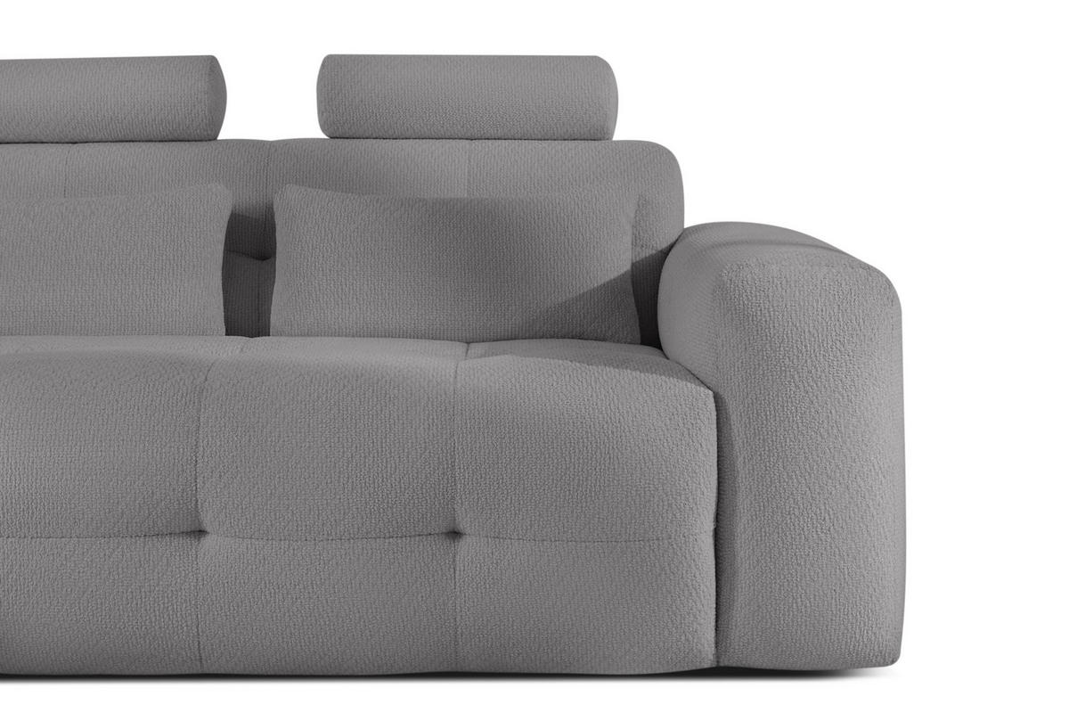 ECKSOFA LINKS ALIGRA, Grau - Grau, Holz/Holzwerkstoff (290/191cm) - KONSIMO®