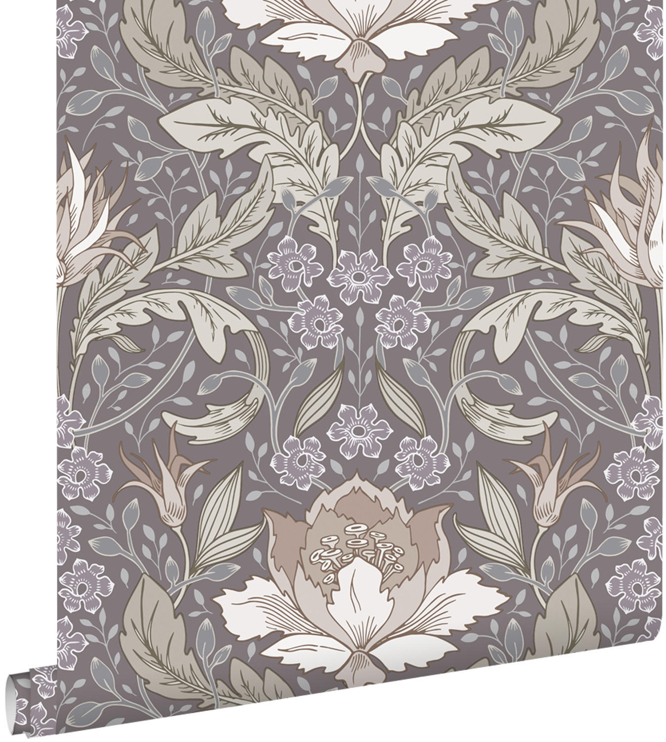 TAPETE Blumenmuster im Jugendstil 50 x 900 cm - Grün, Papier (50/900cm) - ESTAhome