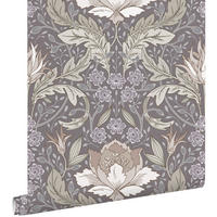 TAPETE Blumenmuster im Jugendstil 50 x 900 cm - Grün, Papier (50/900cm) - ESTAhome