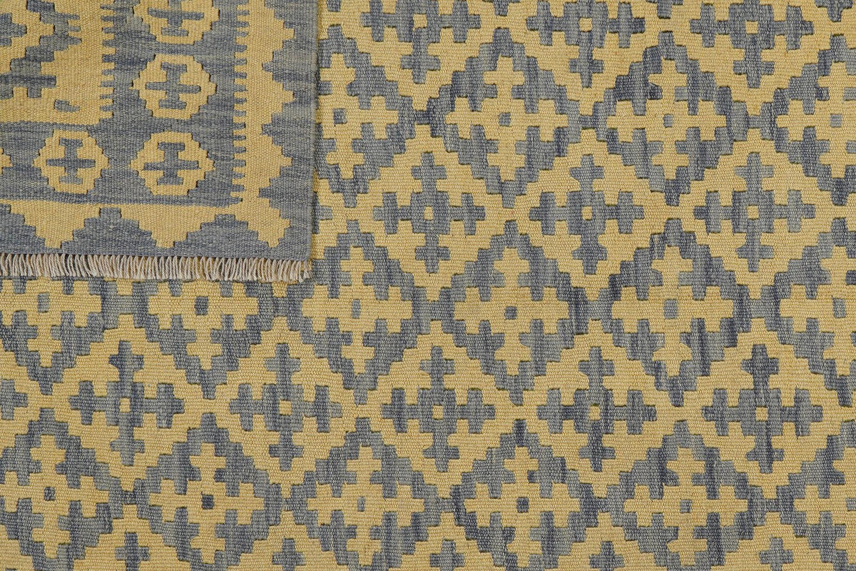 KELIM-TEPPICH handgewebt Gashgai Gelb 234/165 cm Schurwolle - Gelb, Textil (165/234cm) - Looma