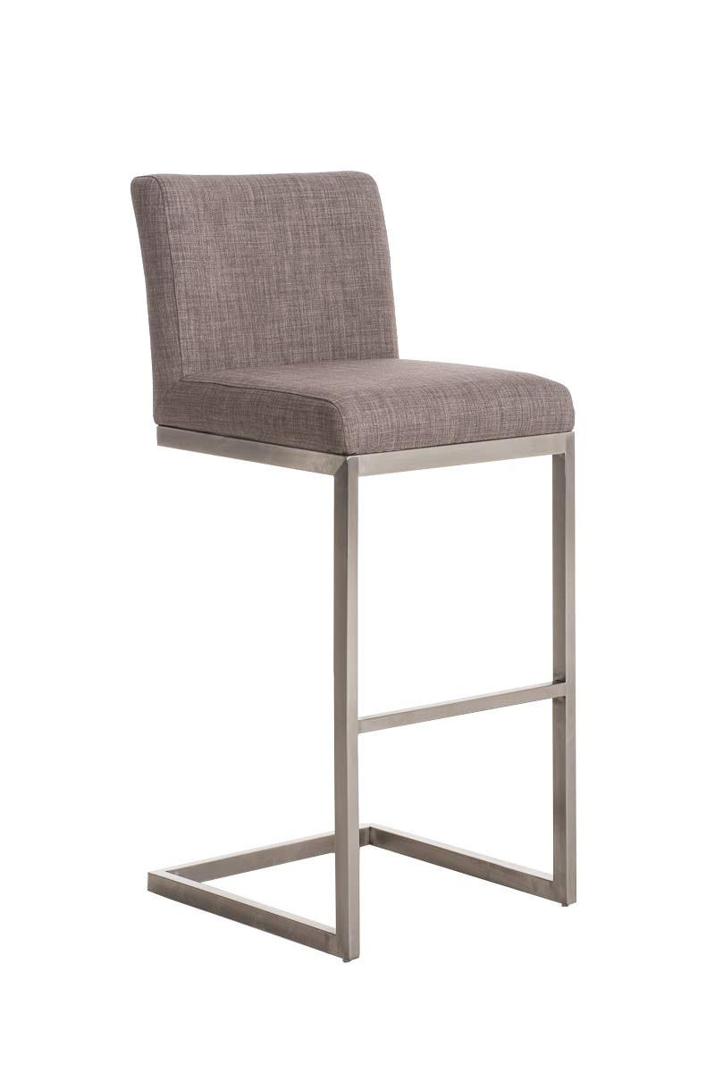 BARHOCKER Cobas Stoff Grau - Grau, Textil (42/104/48cm) - DELUKE
